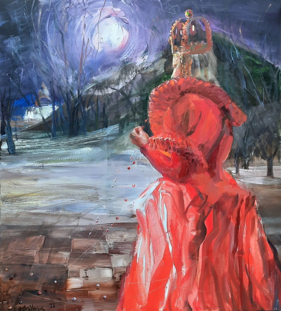Vilma Vasiliauskaitė, Marionetė su perlais, tapybos paveikslas